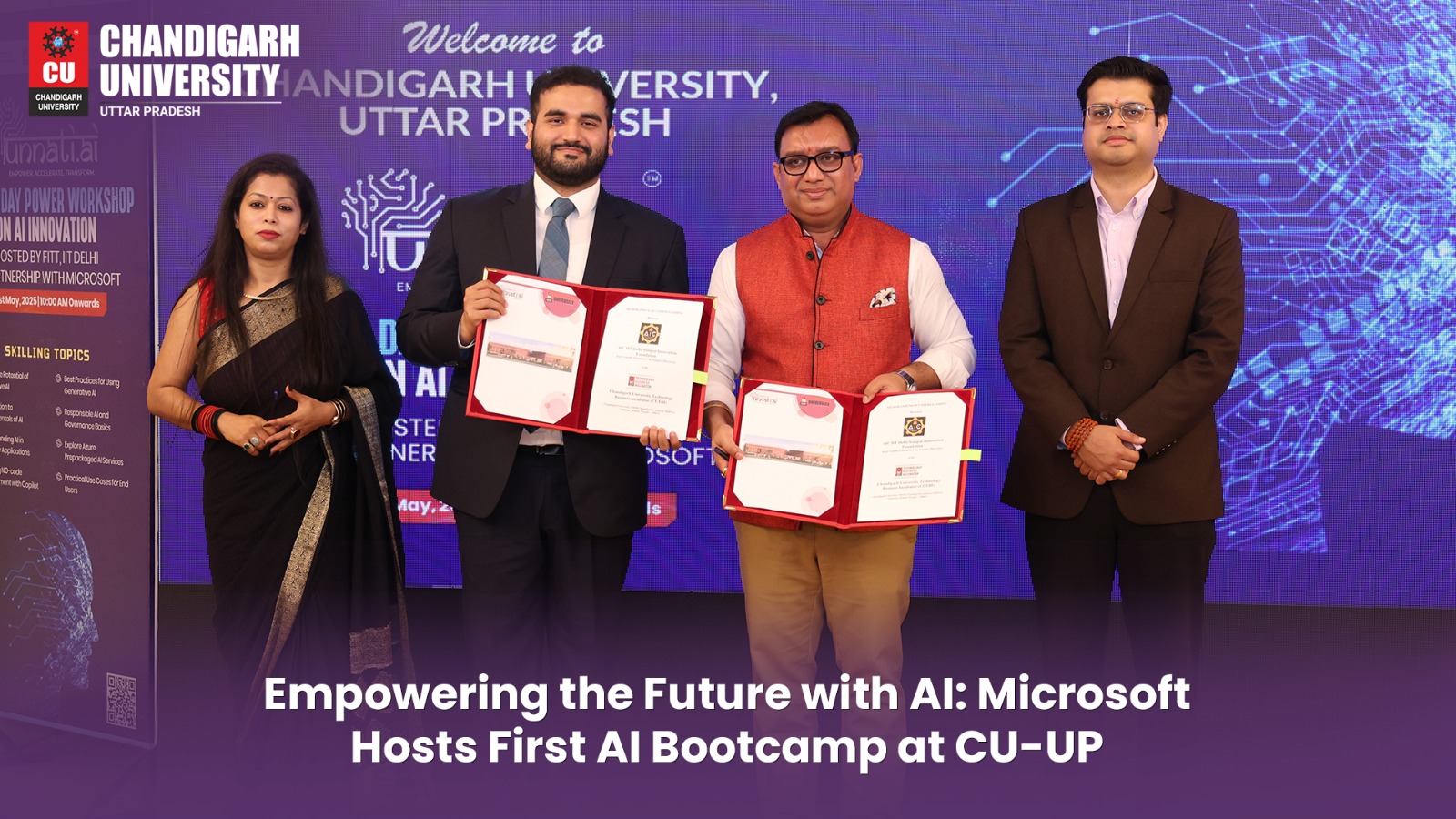 Empowering the Future with AI: Microsoft Hosts First AI Bootcamp at CU-UP